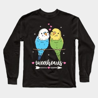 Budgies Tweethearts Valentines Pair of Budgies Long Sleeve T-Shirt